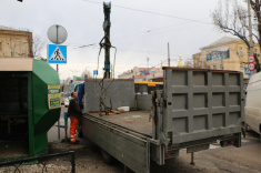 В Севастополе продолжается демонтаж незаконно установленных конструкций