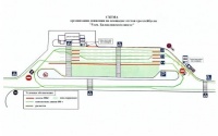 Графическая схема организации дорожного движения на площадке в районе 5 километра Балаклавского шоссе