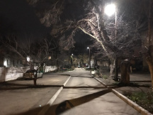 Завершено обустройство наружного освещения ул. Умрихина