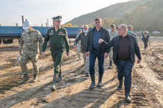 Марат Хуснуллин и Михаил Развожаев осмотрели ход реализации водных проектов Севастополя