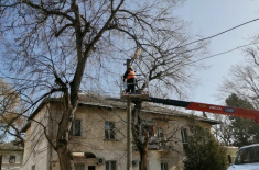 В Инкермане началось обновление сетей наружного освещения